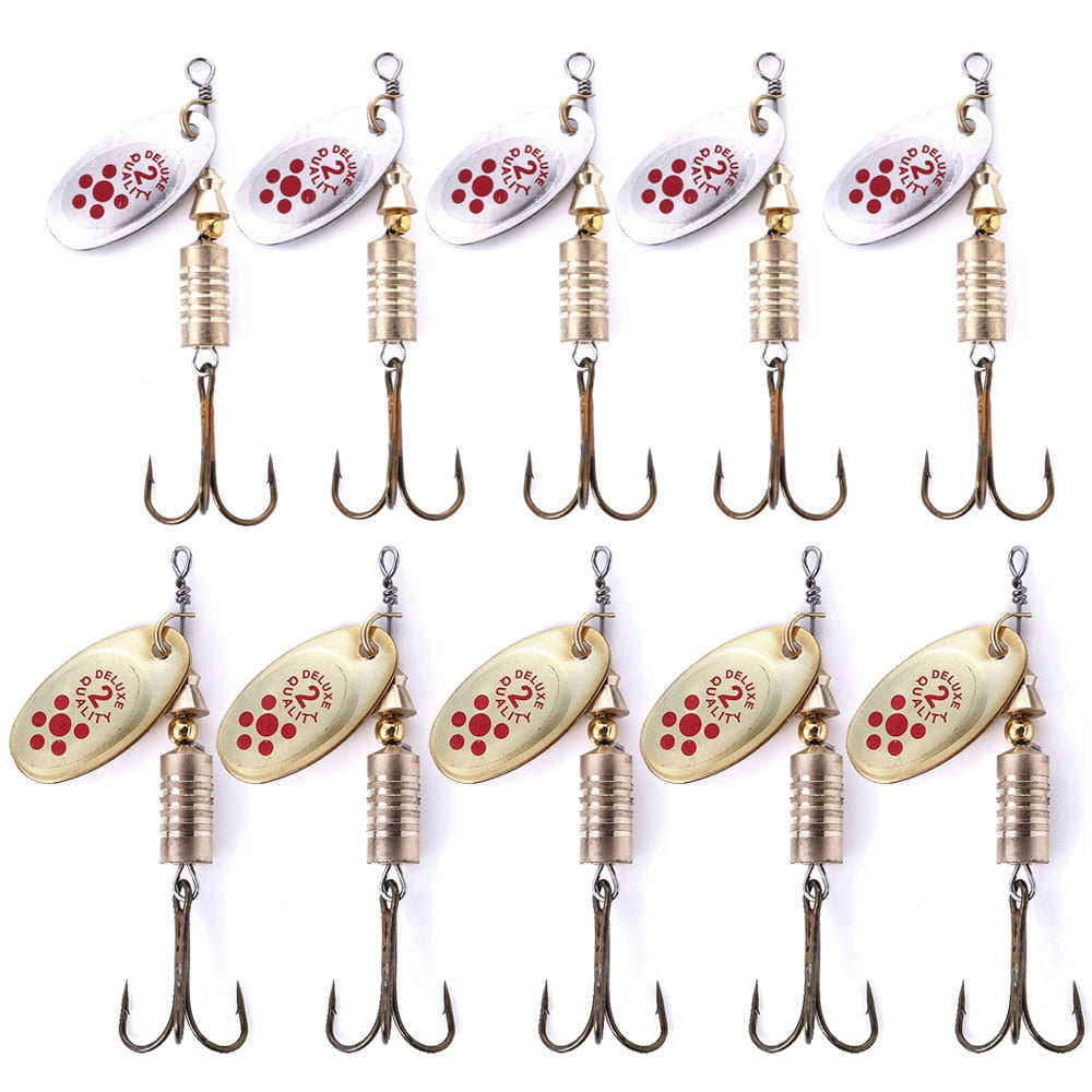 Buy SHADDOCK10pcs/lot Metal Fishing Lures Spoon Spinner Baits